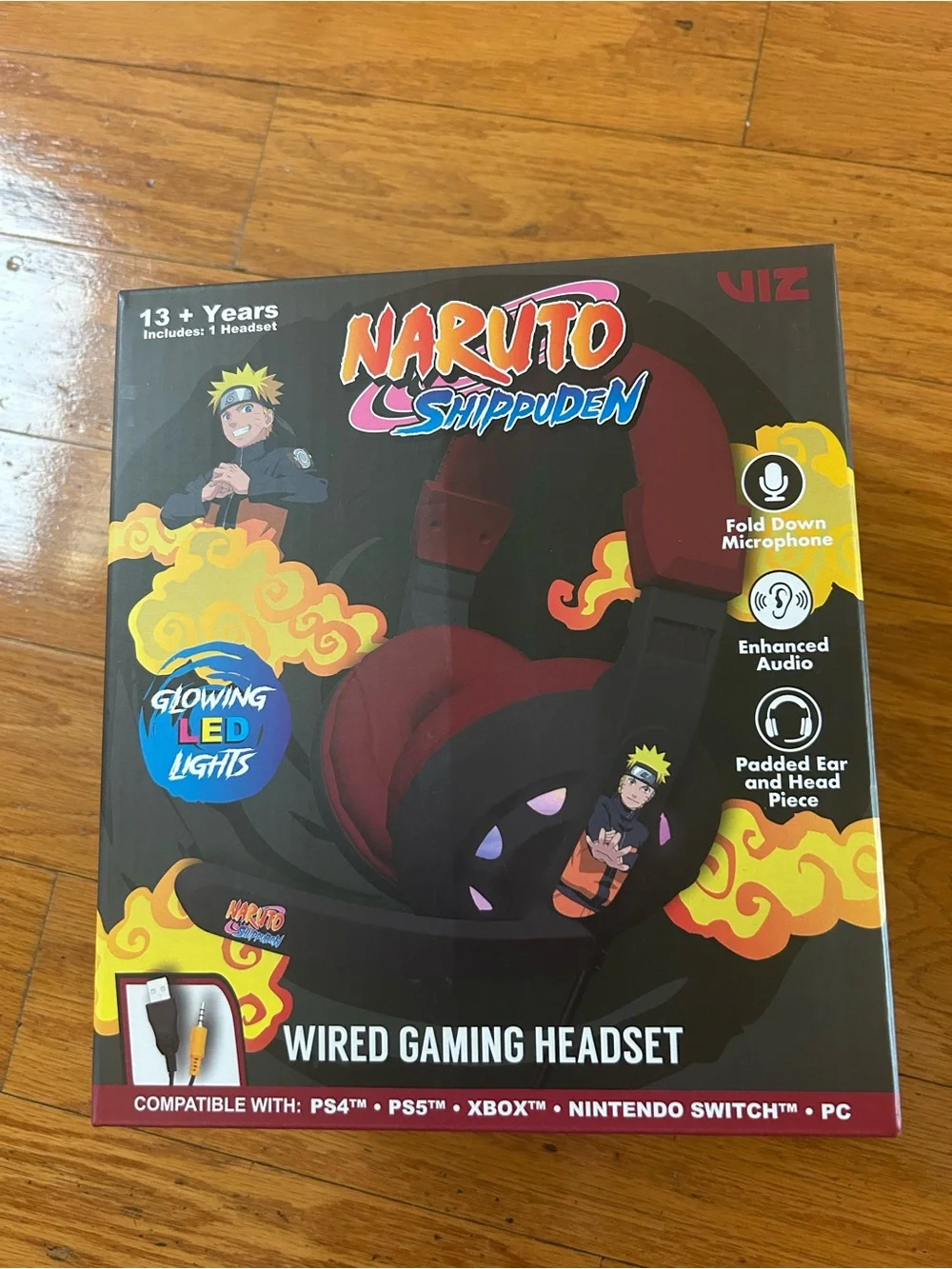 Limited edition Naruto Shippuden Wired Gaming Headset